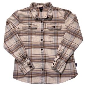 Patagonia Plaid Organic Cotton Flannel Shirt Women's - Medium